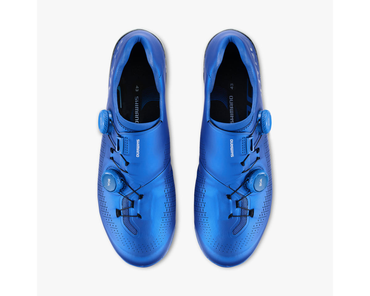Shimano SH-RC910 S-PHYRE Road Bike Shoes (Blue) (42) (Standard)