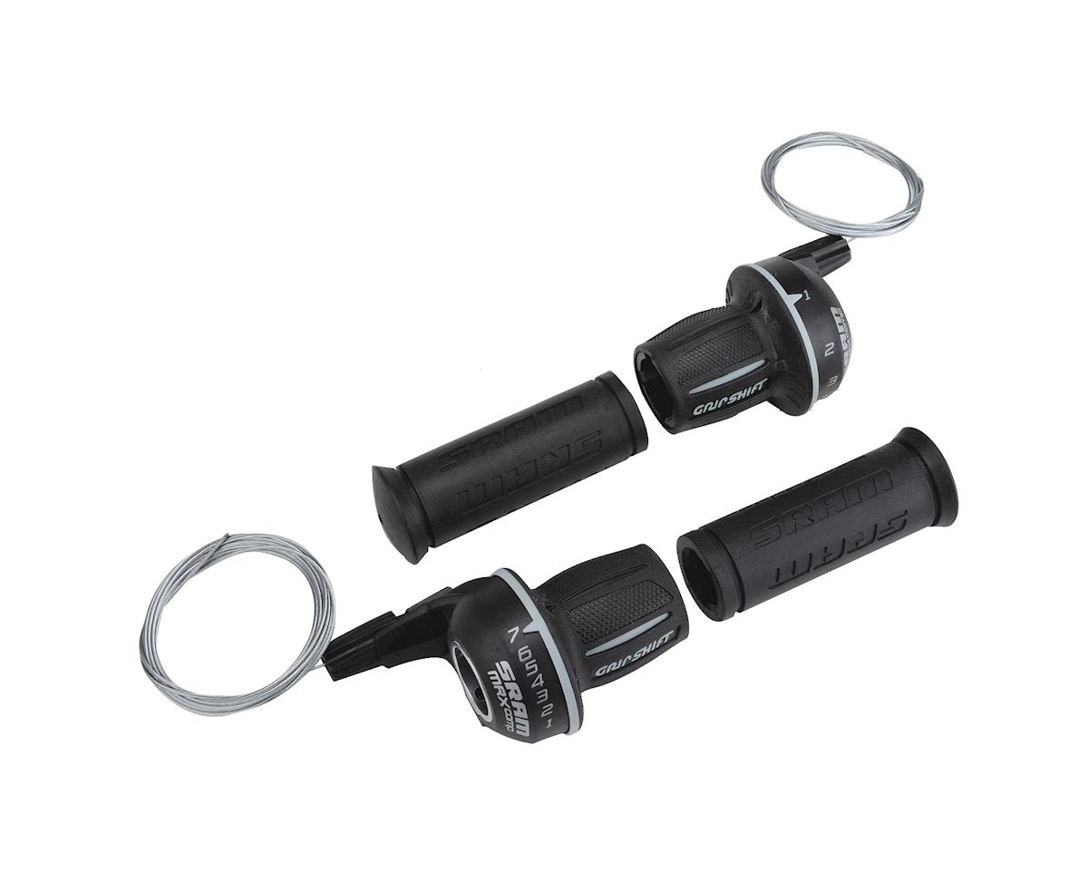 SRAM MRX Comp Grip Shifters (Black) (Pair) (3 x 7 Speed) (For Shimano Derailleurs)