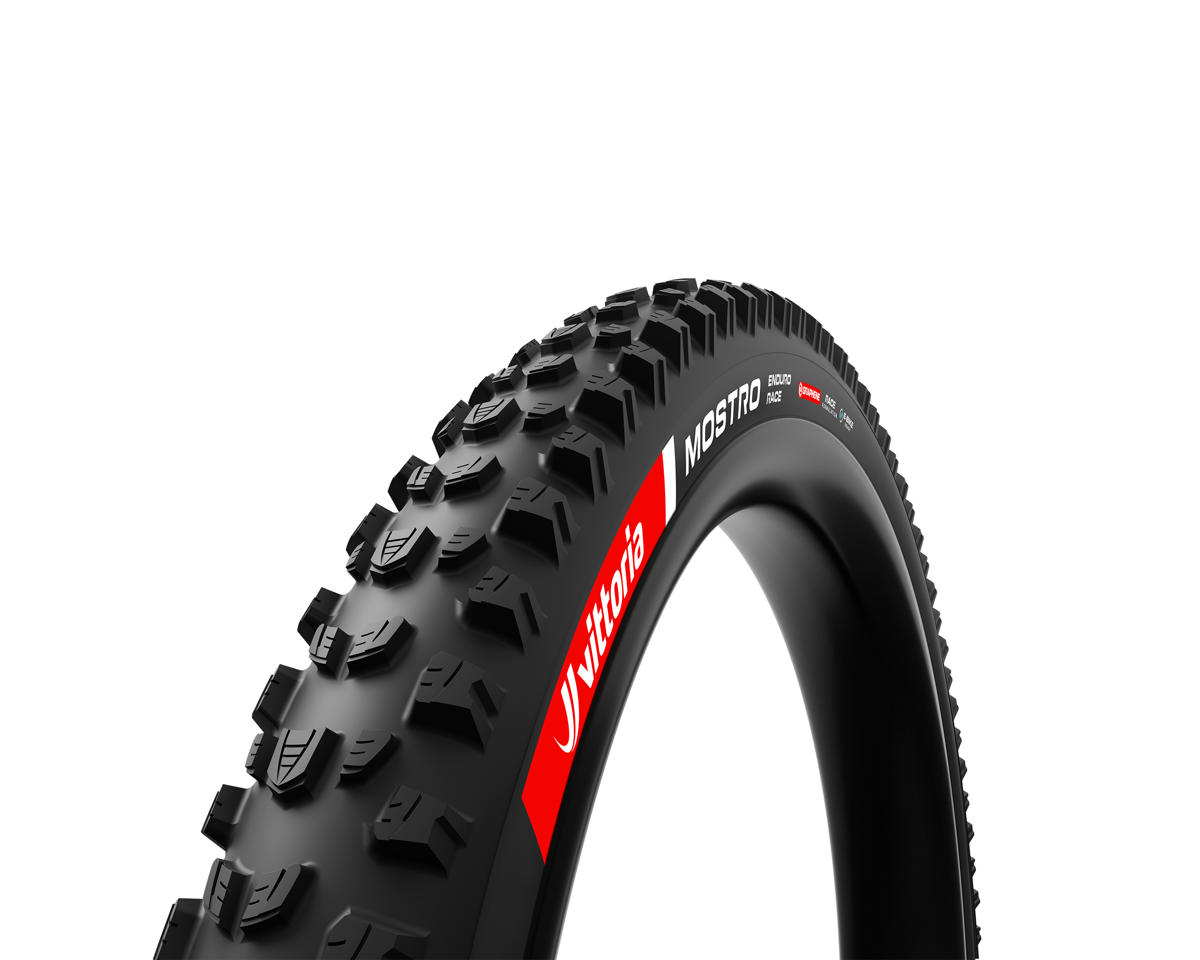 Vittoria Mostro Enduro Race Tubeless Mountain Tire (Black) (27.5″) (2.4″) (Graphene+Silica/Multi-Layer Race)