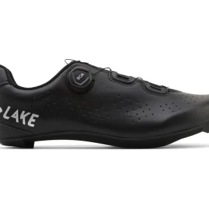 Lake Cycling CX178-X Road Shoes (Black/Silver) (Wide Width) (44) (Wide)
