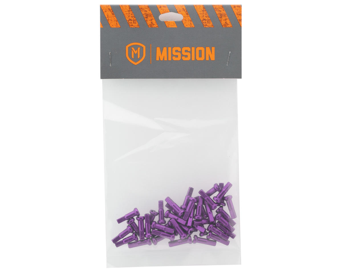 Mission 14G Alloy Nipples (Purple) (Bag of 40)