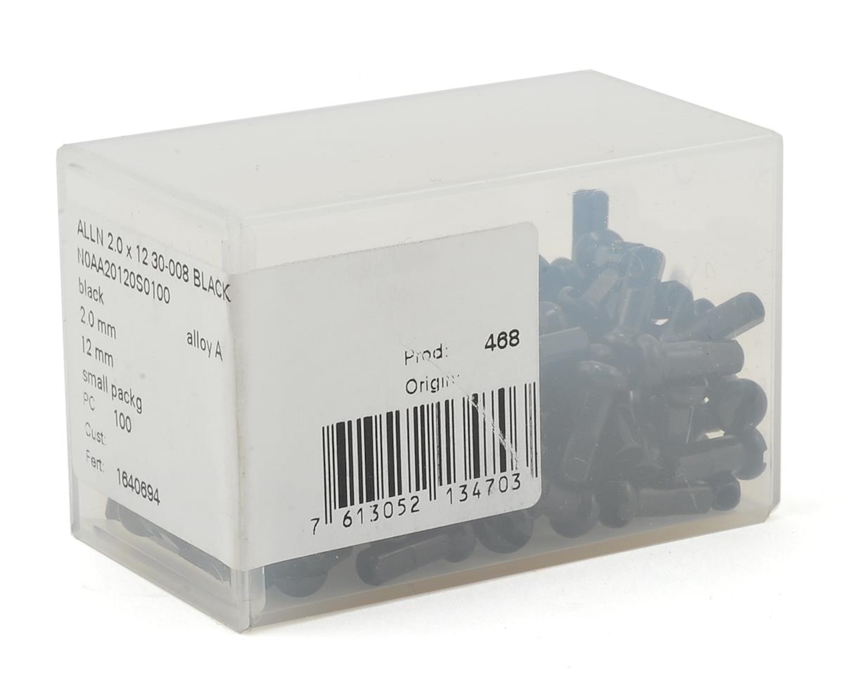 DT Swiss Alloy Nipples (Black) (2.0 x 12mm) (Box of 100)