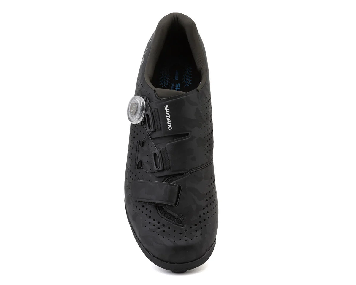 Shimano SH-RX600 RX6 Gravel Shoes (Black) (42) (Standard)