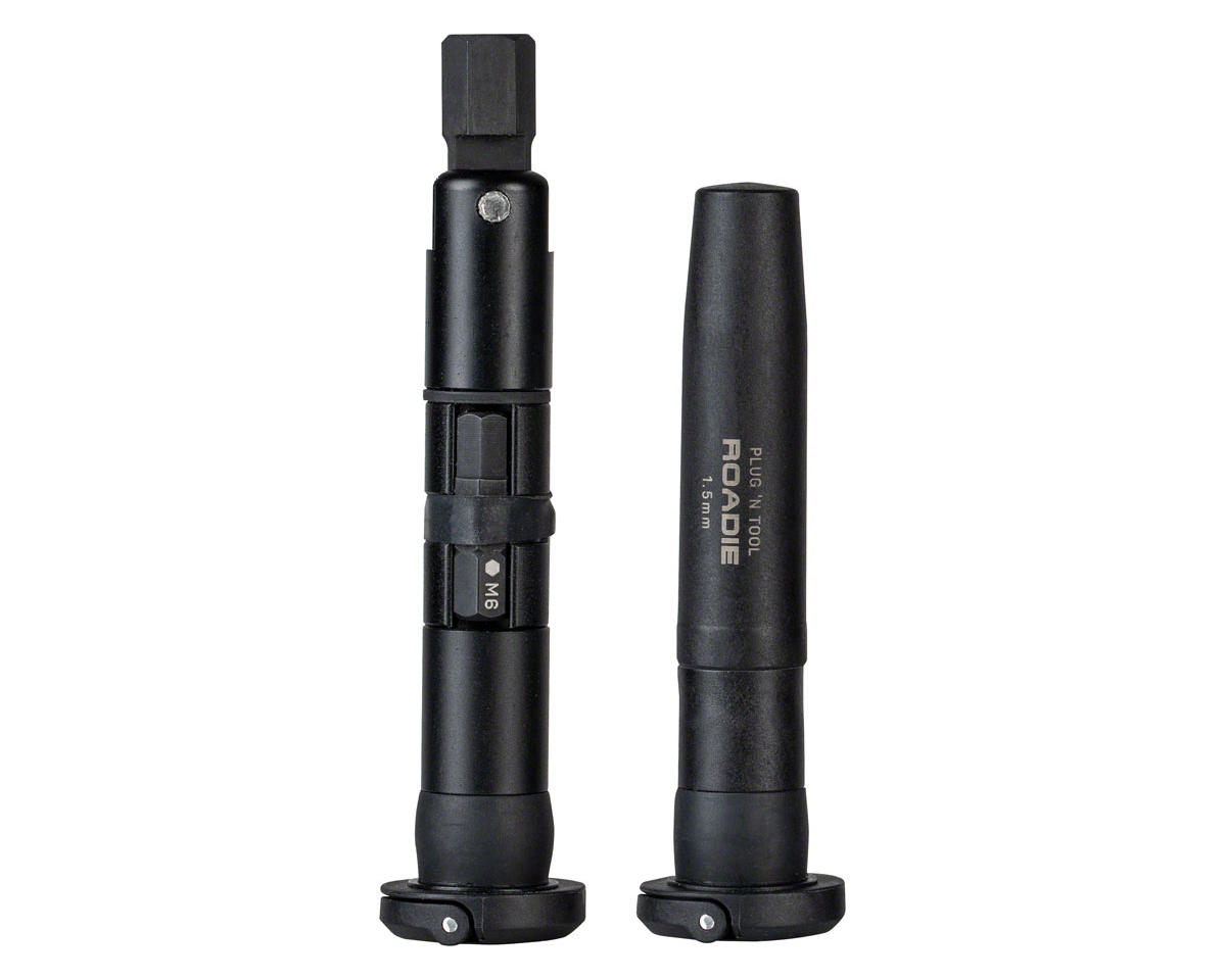 Topeak Plug’n Tool Roadie (Handlebar Inserts for Road) (w/1.5mm Tubeless Tire Repair Tool & Plugs)