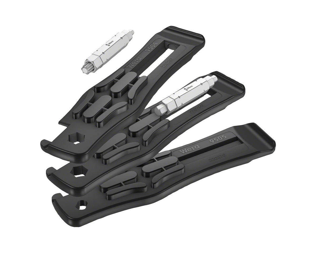 Wera Bicycle Set 15 Multi-Tool (Tire Levers, Hex, T25 Valve Core Tool)