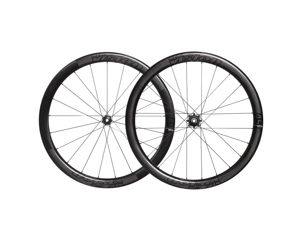 Vision Metron 45 SL TL Disc Wheelset (Black) (Centerlock) (Shimano HG 11/12) (700c) (12 x 100/142mm) (Tubeless)