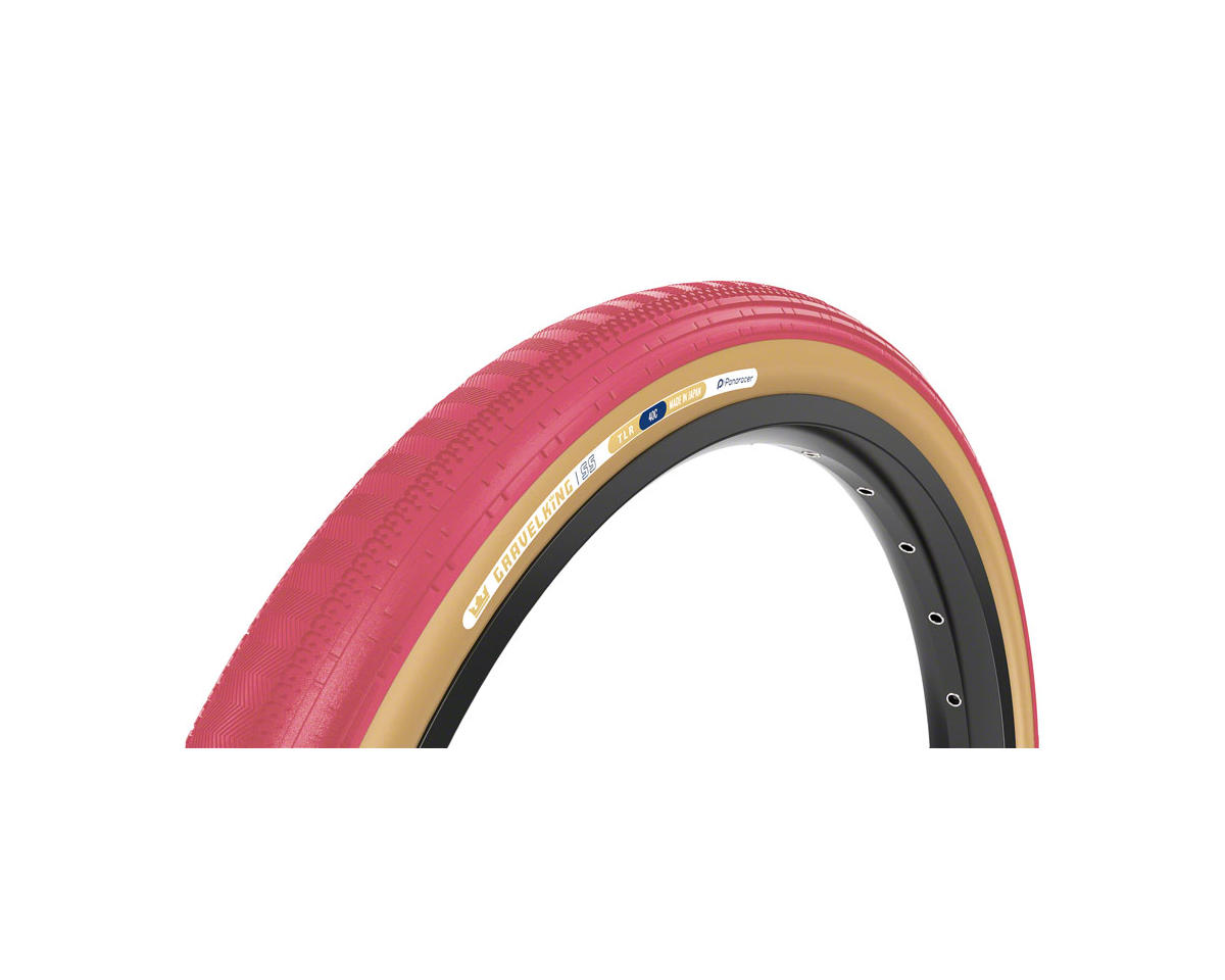 Panaracer GravelKing SS Tubeless Gravel Tire (Cranberry/Brown) (700c) (40mm) (ZSG Gravel/TuffTex)