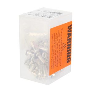 DT Swiss Brass Nipples (Silver) (2.0 x 12mm) (Box of 100)