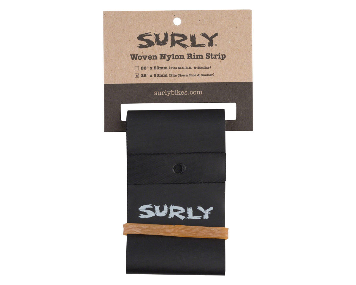 Surly Nylon Rim Strip (Black) (26″) (65mm) (For Clown Shoe Rim)