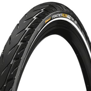 Continental Contact Plus City Tire (Black/Reflex) (26″) (1.75″) (Wire Bead) (SafetyPlus Breaker) (E50)