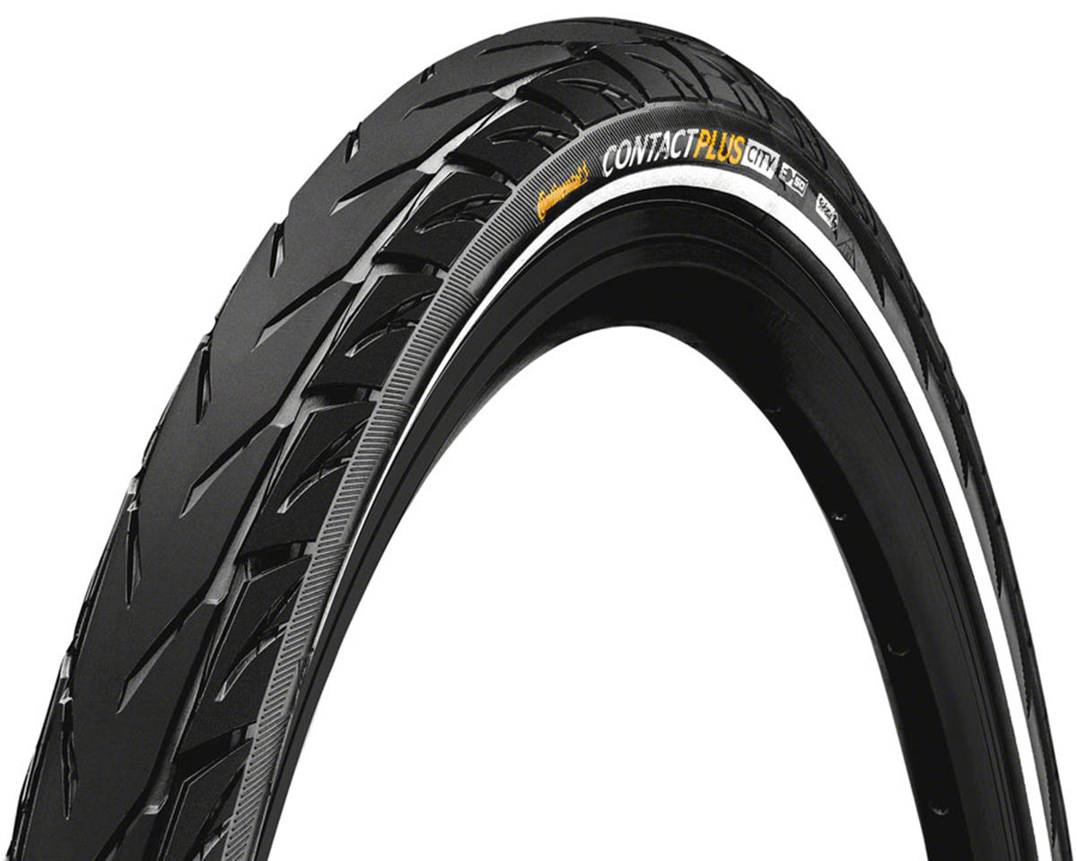 Continental Contact Plus City Tire (Black/Reflex) (26″) (1.75″) (Wire Bead) (SafetyPlus Breaker) (E50)
