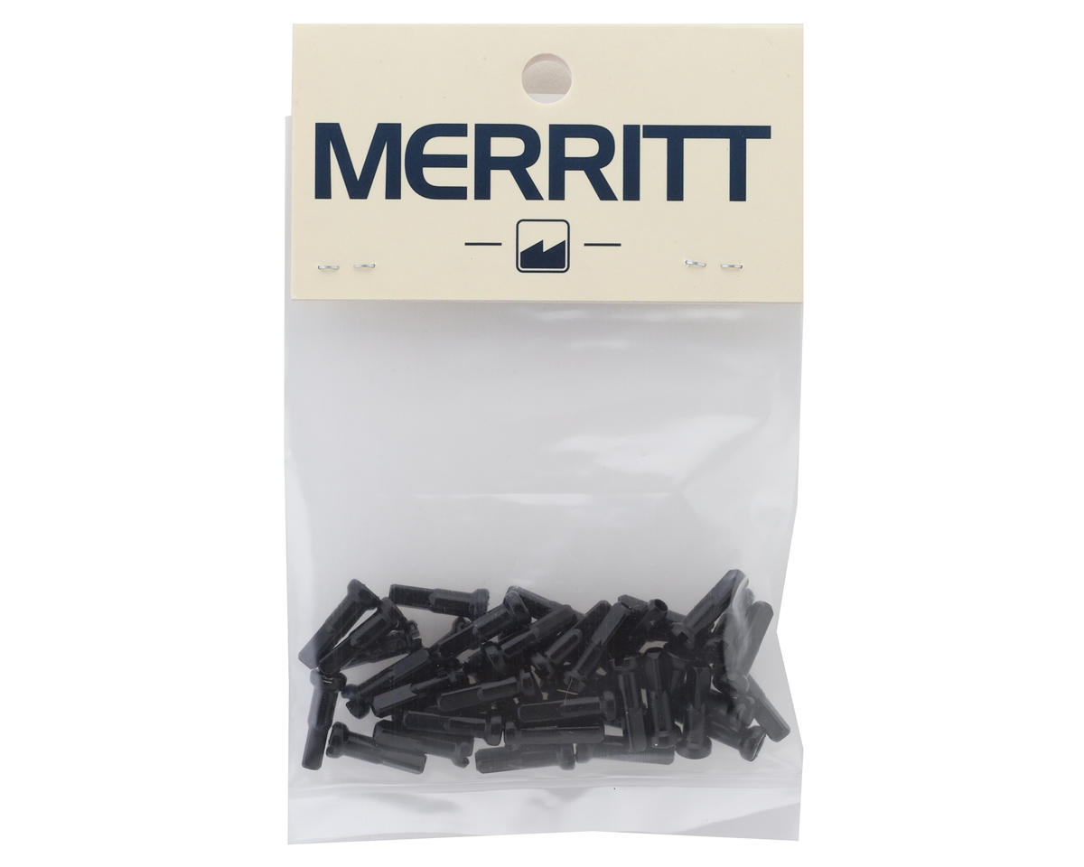 Merritt 14G Alloy Nipples (Black) (Bag of 40)