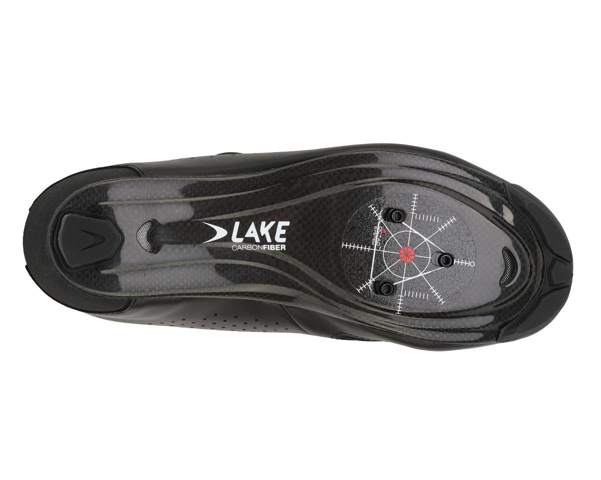 Lake Cycling CX239 Road Shoes (Black/Black) (44)