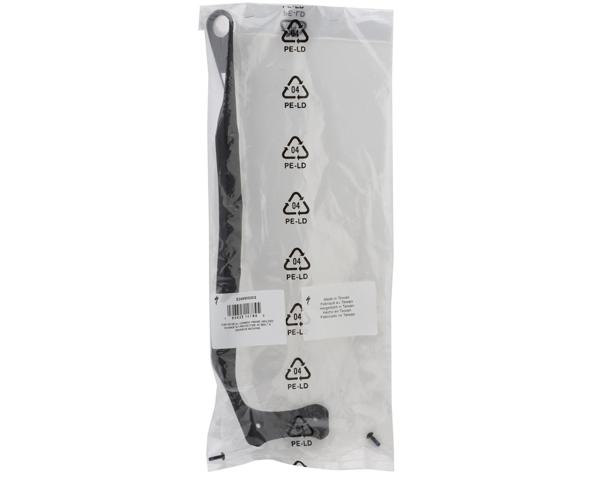 Specialized Stumpjumper 15 Molded Chainstay Protector (Black) (w/ Bolt and Adhesive Backing)
