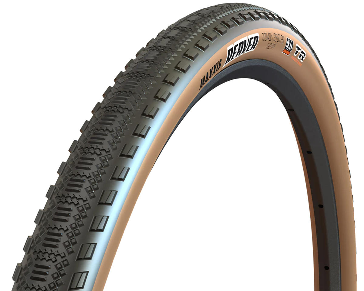 Maxxis Reaver Tubeless Gravel Tire (700c) (40mm) (Dual/EXO) (Tan Wall)