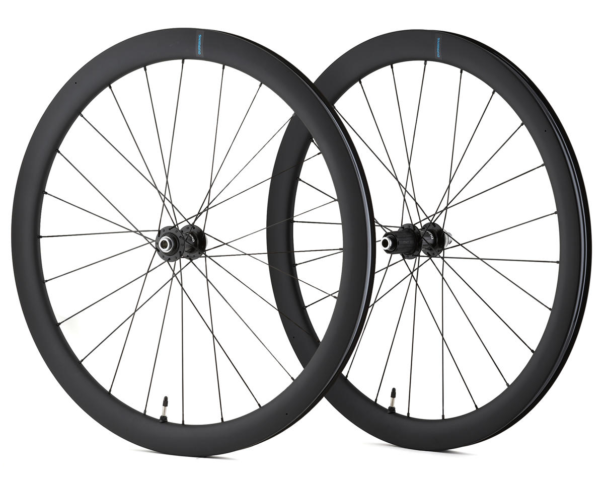 Shimano 105 RS710 C46 Carbon Road Wheelset (Black) (Shimano HG 11/12) (700c) (Centerlock) (Tubeless)