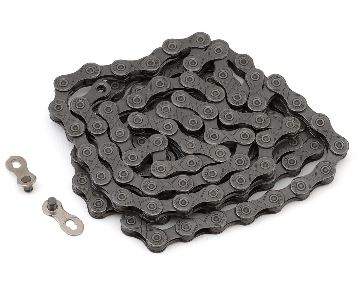 KMC XGlide Chain (Grey/Grey) (9-11 Speed) (126 Links) (Shimano CUES/LinkGlide Drivetrains)