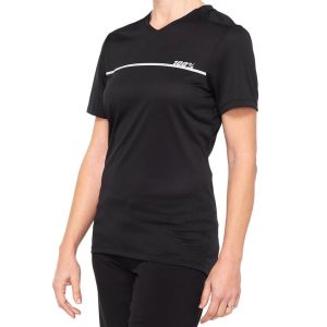 100% Women’s Ridecamp Jersey (Black) (L)