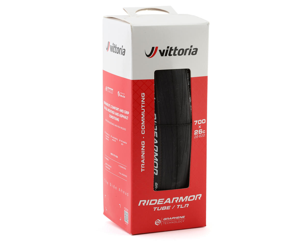 Vittoria RideArmor G2.0 Tubeless Road Tire (Black/Copper) (700c) (26mm) (Graphene + Silica 2.0/Nylon)