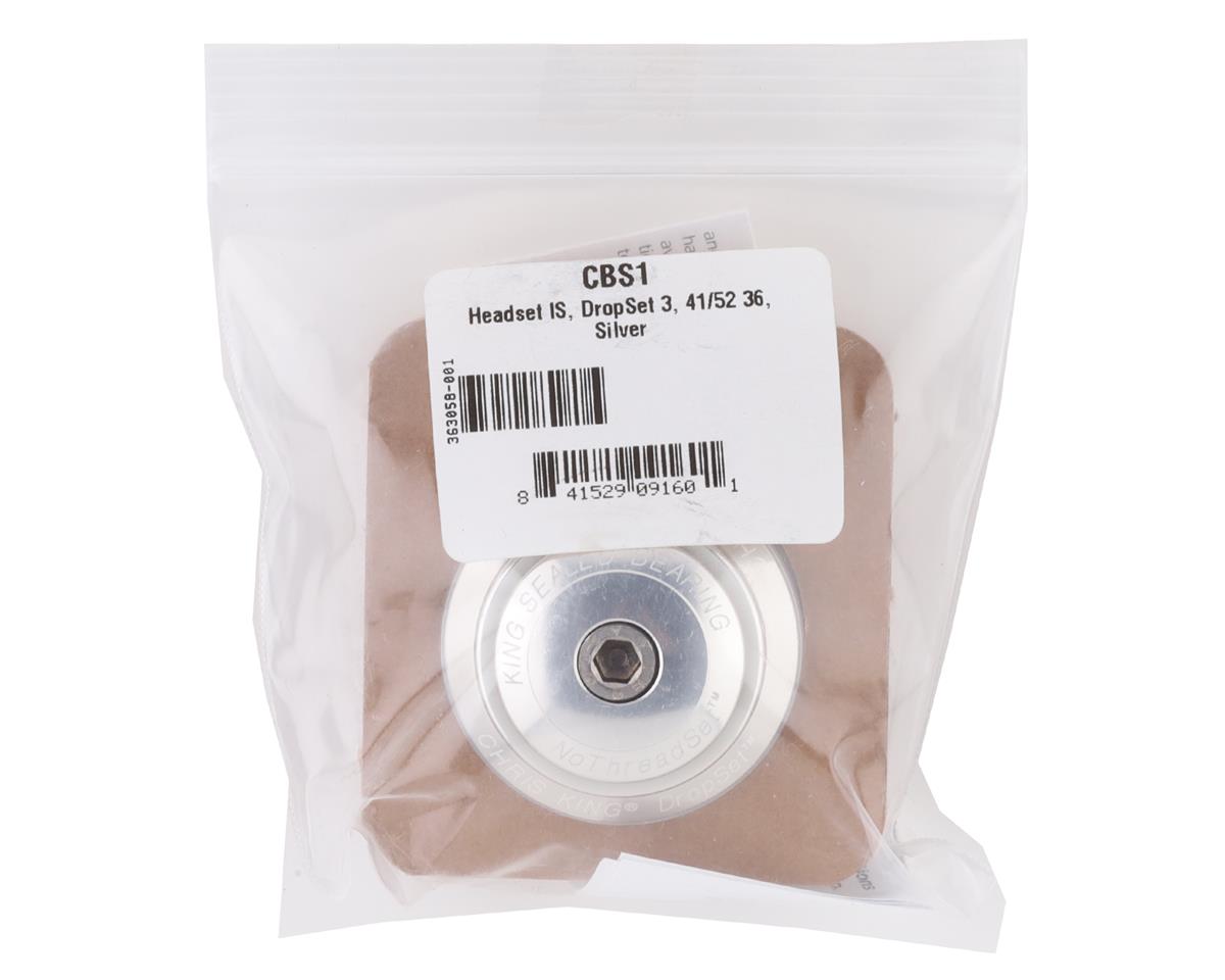 Chris King DropSet 3 Headset (Silver) (1-1/8″ to 1-1/2″) (36°) (IS41/28.6) (IS52/40)