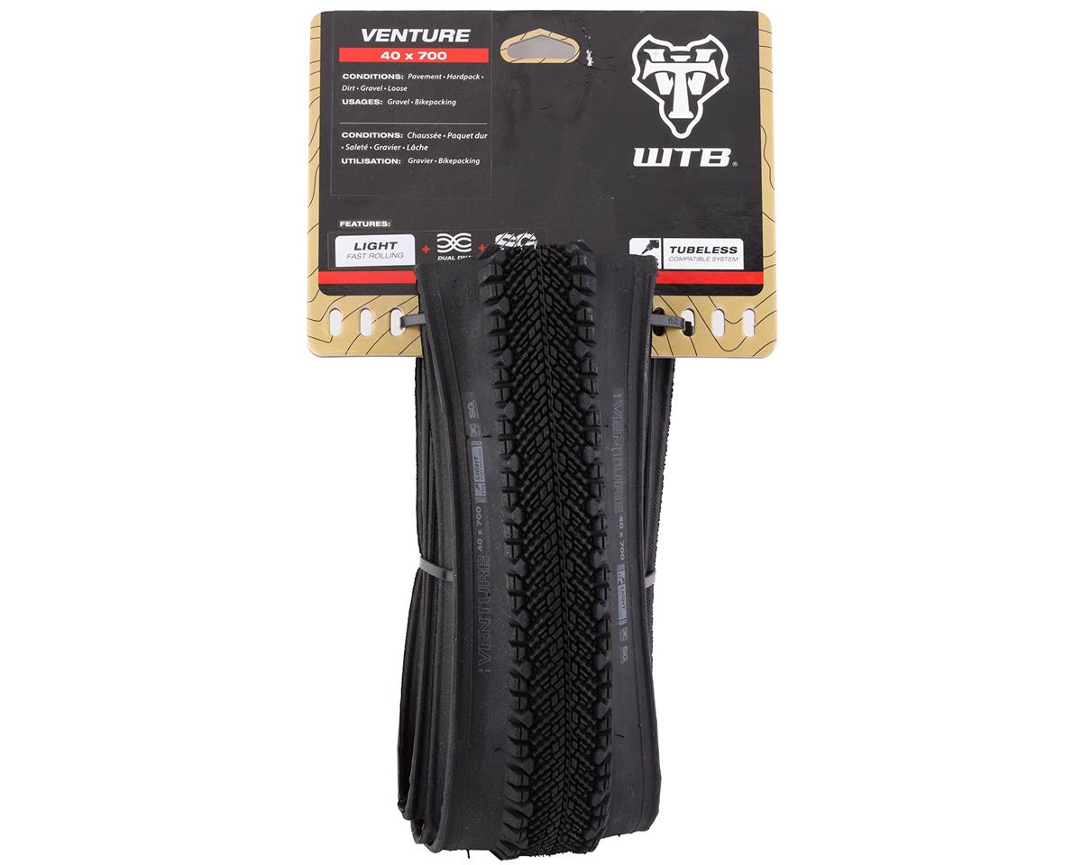 WTB Venture Tubeless Gravel Tire (Black) (700c) (40mm) (Light/Fast w/SG2) (Dual DNA)