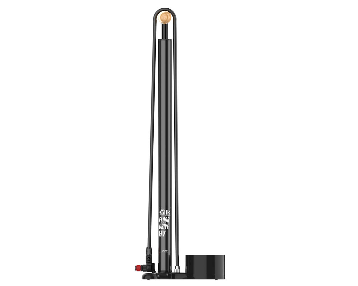 Lezyne Clik Steel HV Floor Drive Pump (Flat Black)
