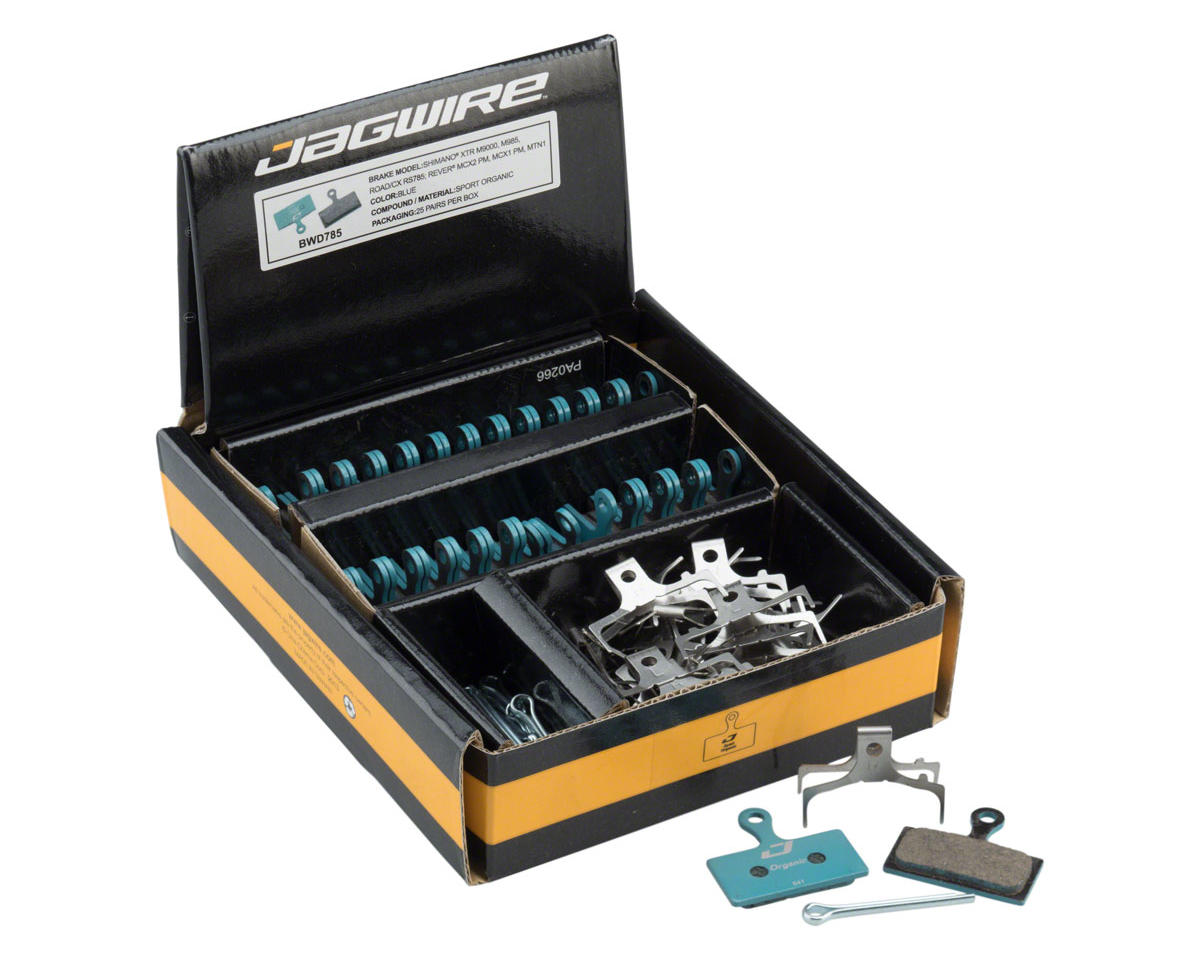 Jagwire Disc Brake Pads Bulk Pack (Sport Organic) (Shimano XTR Trail) (25 Pairs)