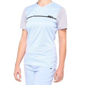 100% Women’s Ridecamp Jersey (Powder Blue) (L)