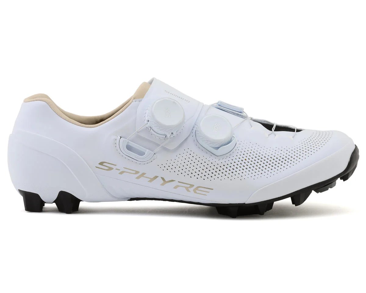 Shimano Women’s SH-XC903 S-PHYRE Mountain Bike Shoes (White) (41)