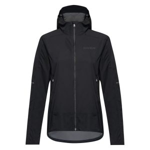 Gore Wear Fernflow Hooded Windbreaker (Black) (Women’s) (M)