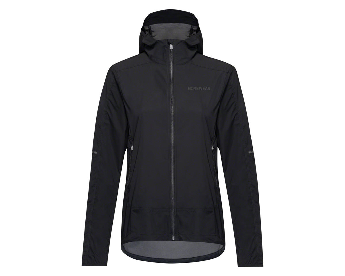 Gore Wear Fernflow Hooded Windbreaker (Black) (Women’s) (M)