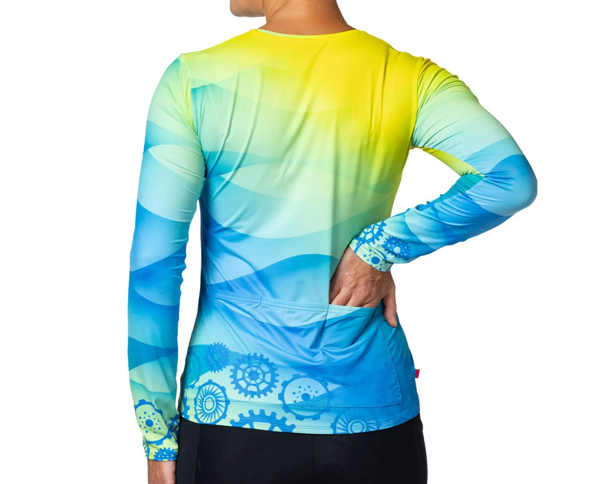 Terry Women’s Soleil Long Sleeve Top (Gear Wave) (S)