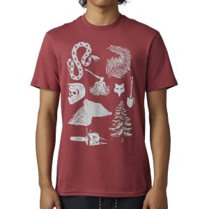 Fox Racing Track Beast Short Sleeve Premium Tee (Scarlet) (S)