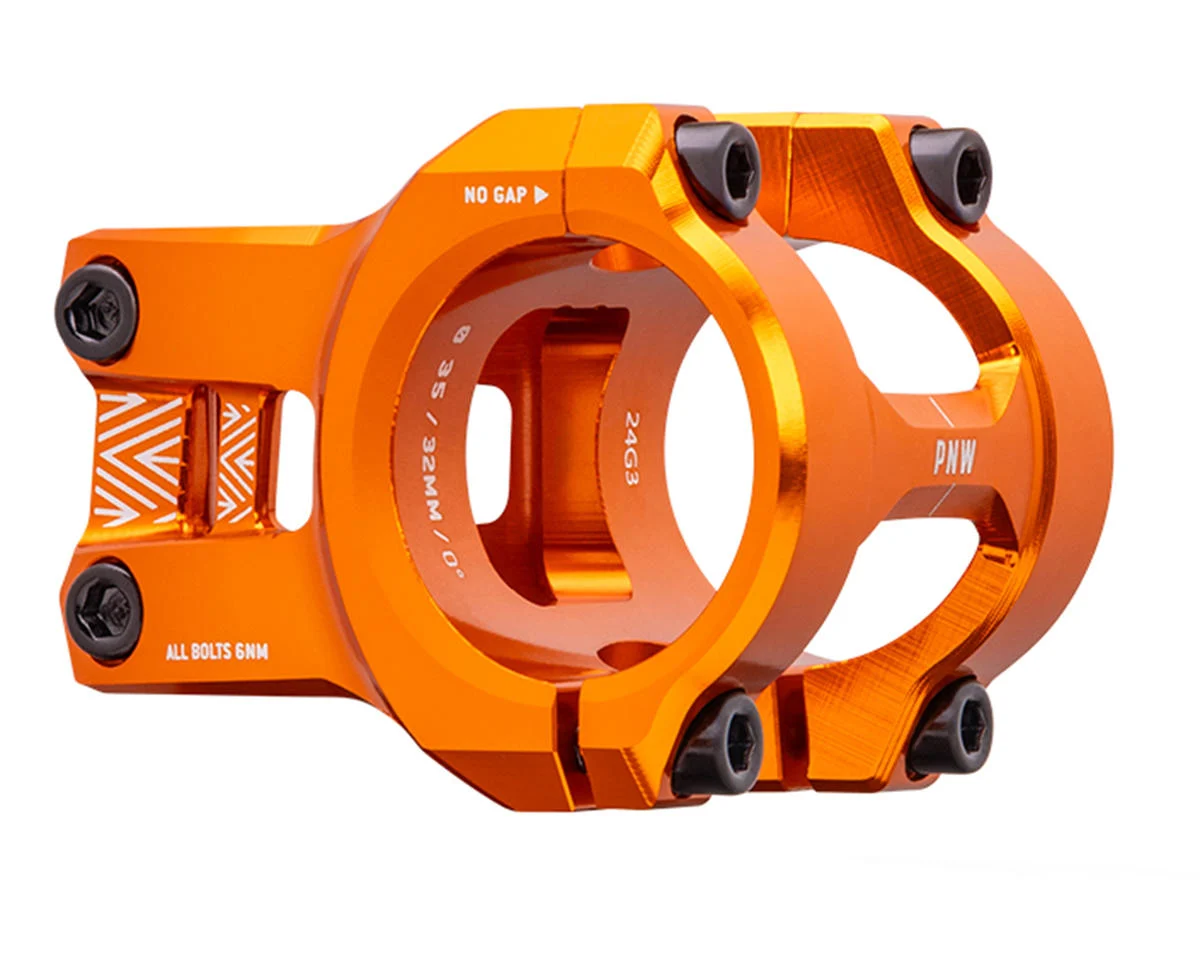 PNW Components The Loam Stem (Blood Orange) (32mm) (31.8mm Clamp) (0°)
