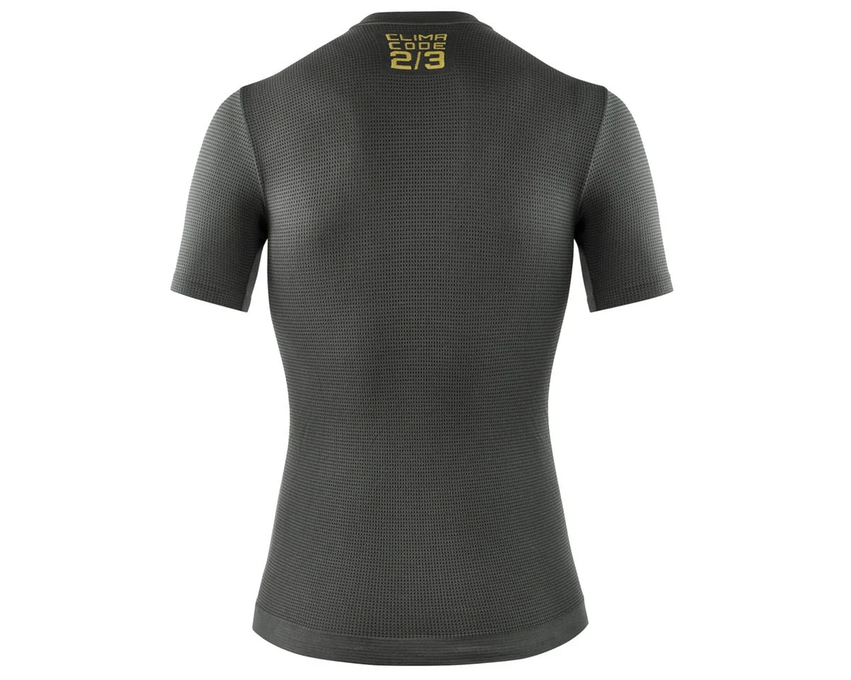 Assos Spring Fall Short Sleeve Skin Layer P1 (Anthracite Grey) (M/L)