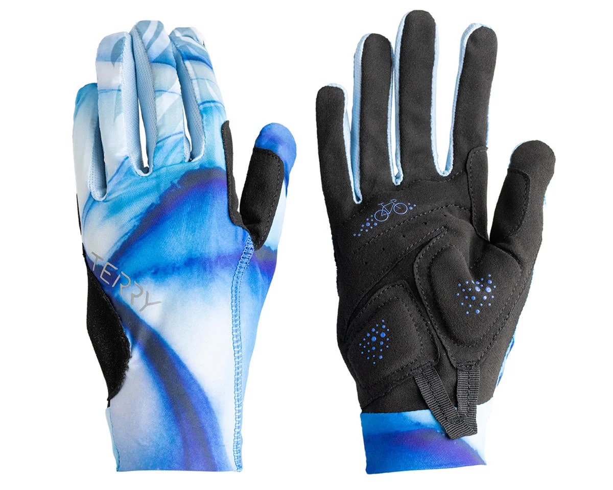 Terry Women’s Soleil Full Finger Gloves (Blue Monarch) (S)