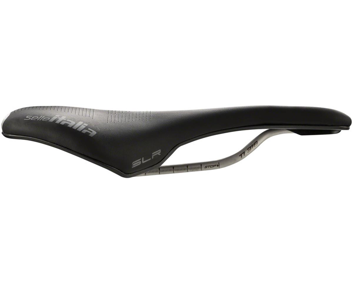 Selle Italia SLR Boost Gravel TI316 Superflow Saddle (Black) (Titanium Rails) (L3) (145mm)