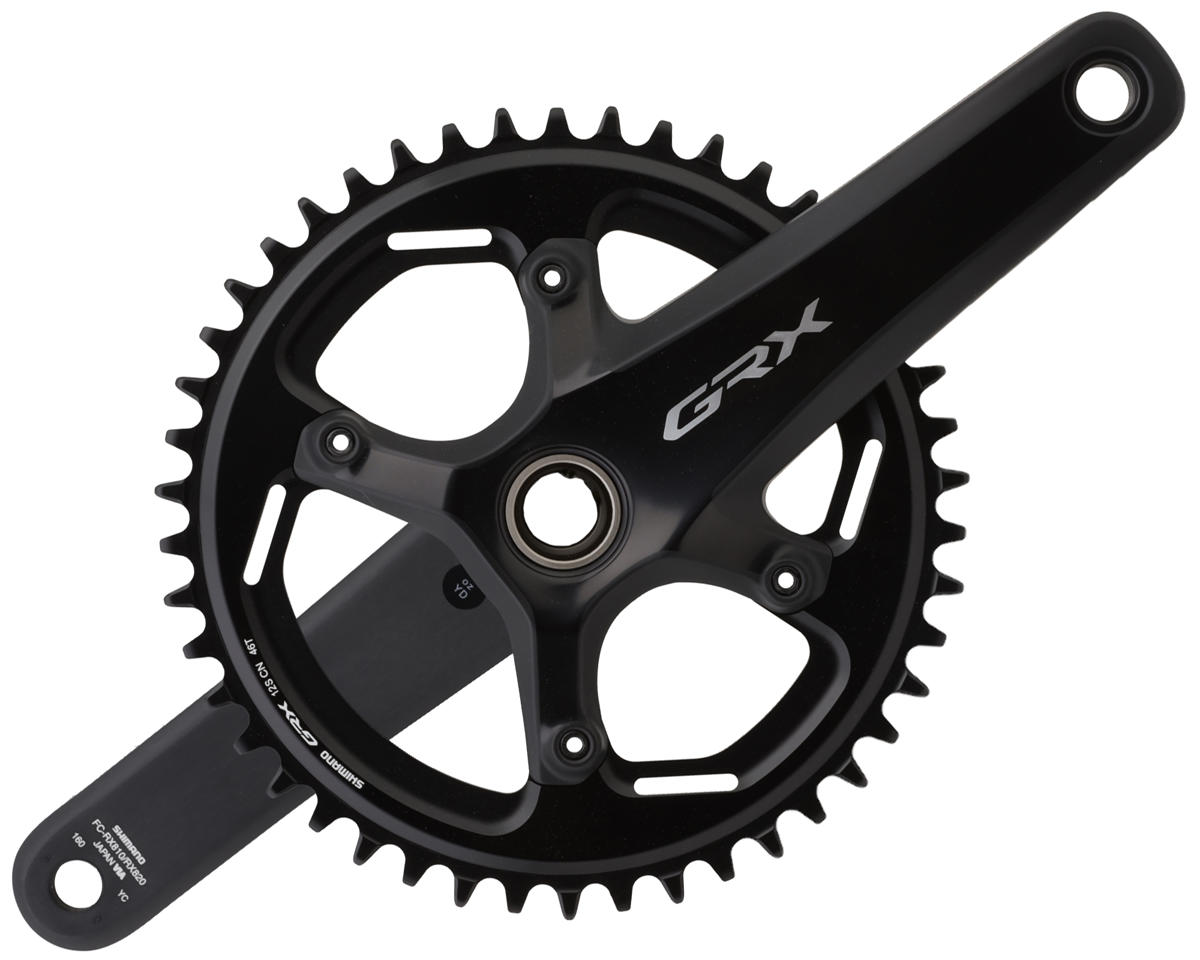 Shimano GRX RX820-1 Crankset (Black) (1 x 12 Speed) (Hollowtech II) (160mm) (46T)