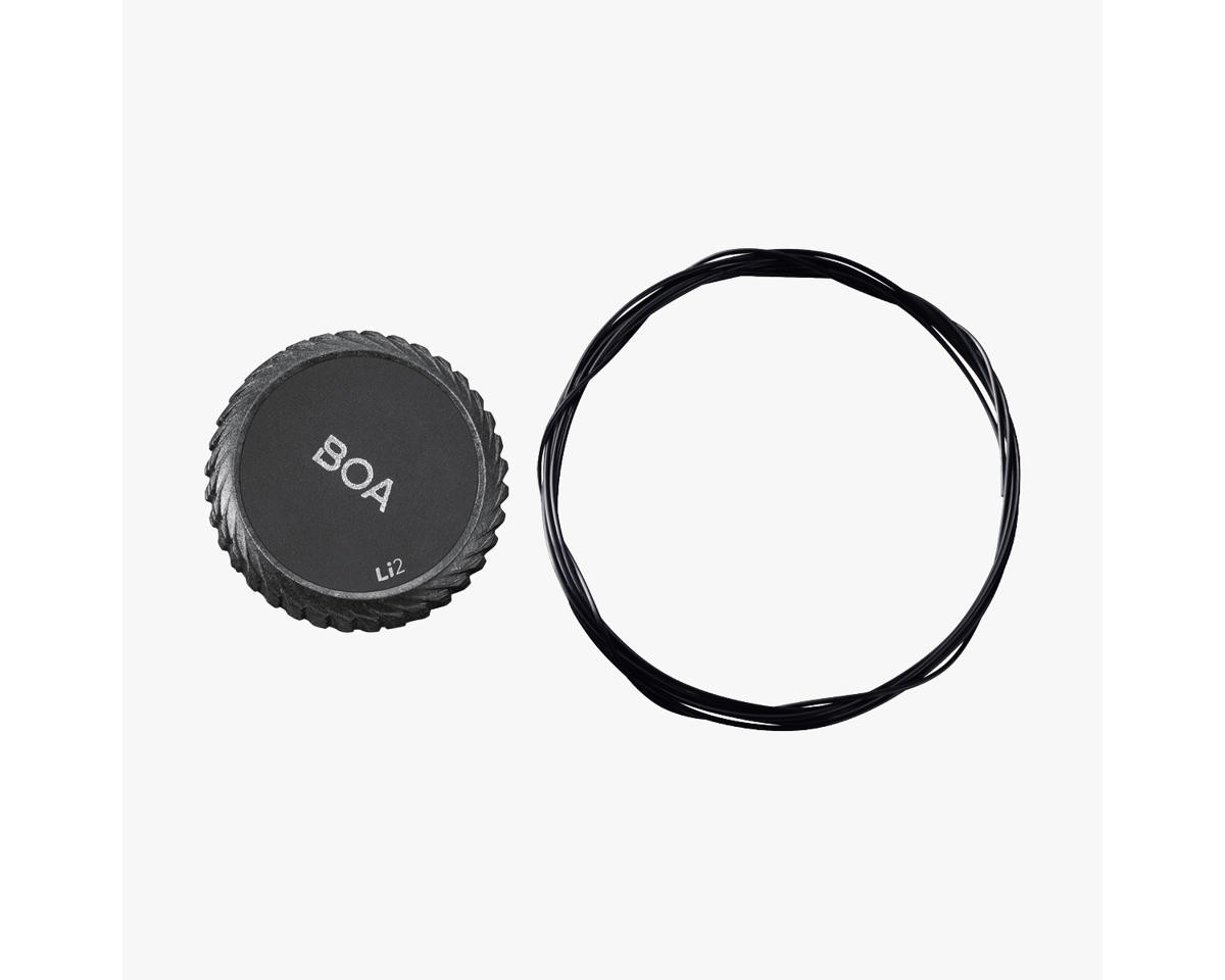 Shimano BOA Li2 Repair Kit (Black Dial w/ Black Cable) (Left) (Fits SH-RC902 S-PHYRE Road Shoes)