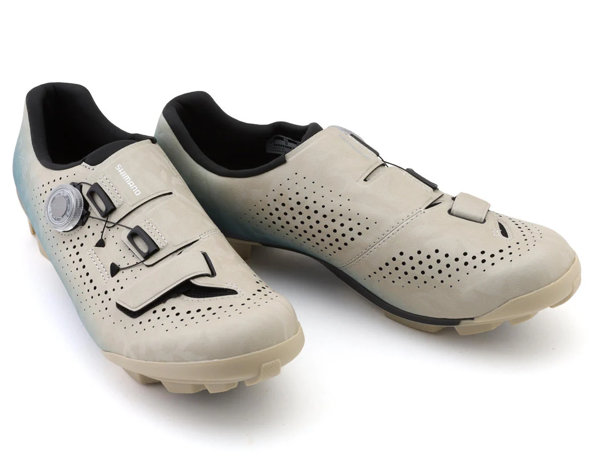 Shimano SH-RX600 RX6 Gravel Shoes (Beige/Blue) (43)