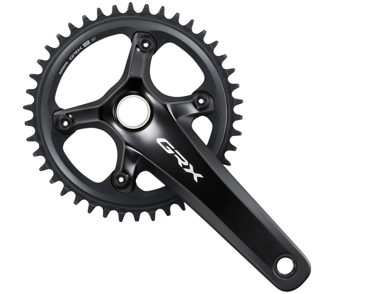 Shimano GRX RX820-1 Crankset (Black) (1 x 12 Speed) (Hollowtech II) (170mm) (42T)