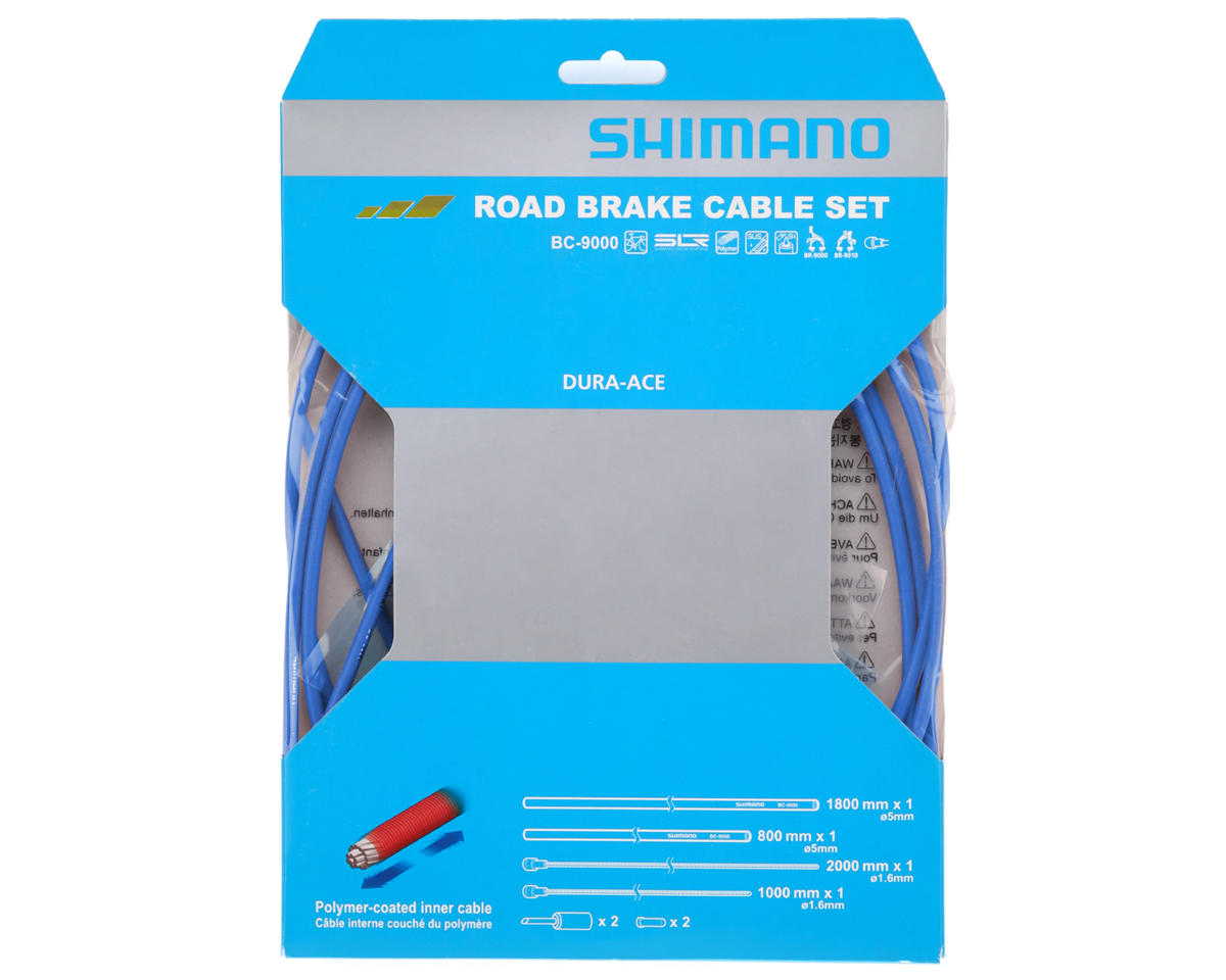 Shimano Dura-Ace BC-9000 Road Brake Cable Set (Blue) (Polymer-Coated) (1.6mm) (1000/2000mm)