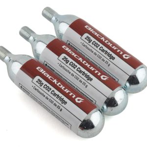Blackburn Threaded CO2 Cartridges (Silver) (3 Pack) (25g)