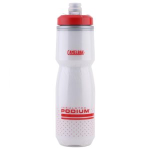 Camelbak Podium Chill Insulated Water Bottle (Fiery Red/White) (24oz)
