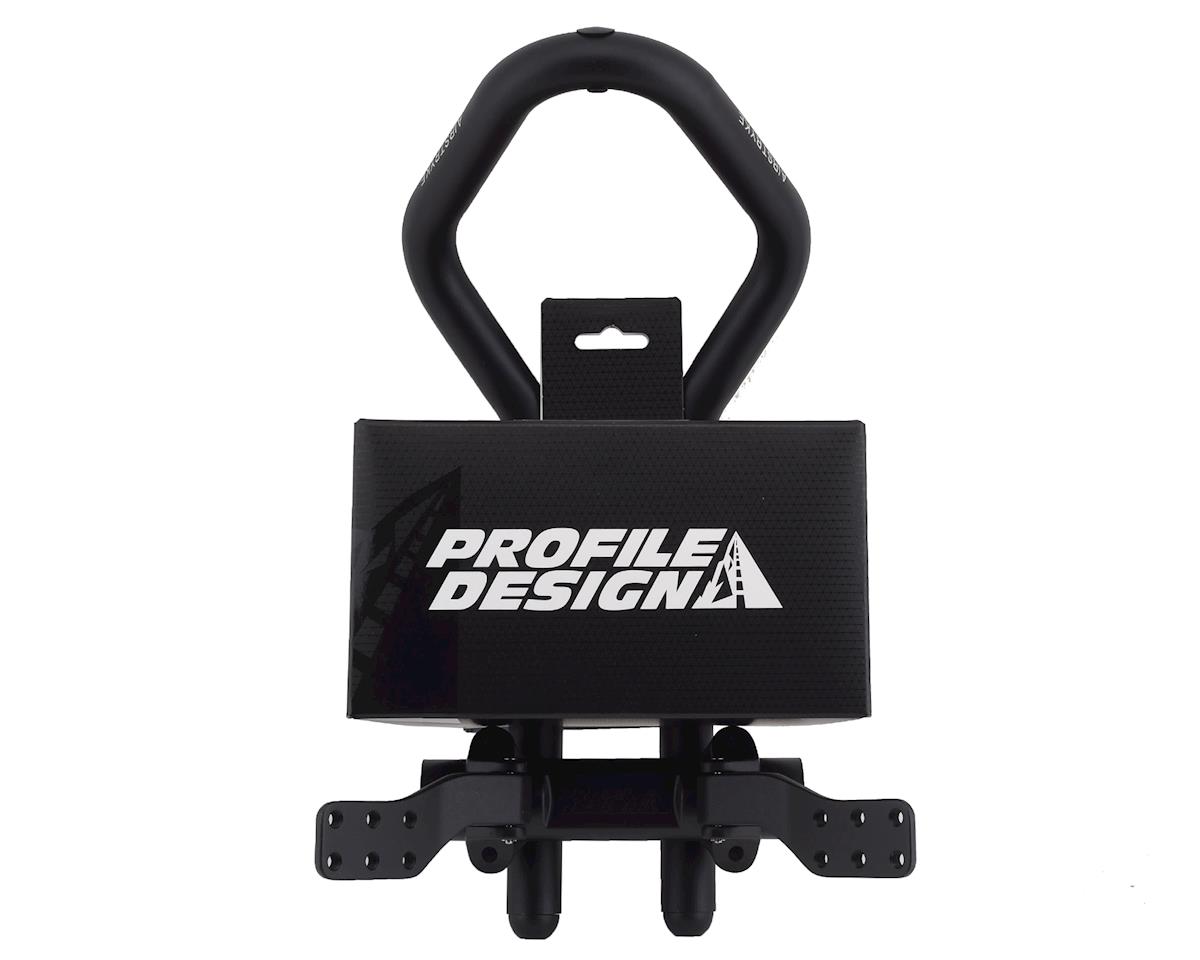 Profile Design Airstryke II Aluminum Aerobar (Black) (Ergo Armrests, L2 Flip-Up Bracket)