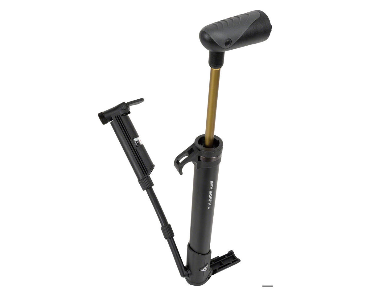 Topeak Mini Morph G Pump (Black) (Gravel) (160psi) (w/Gauge)