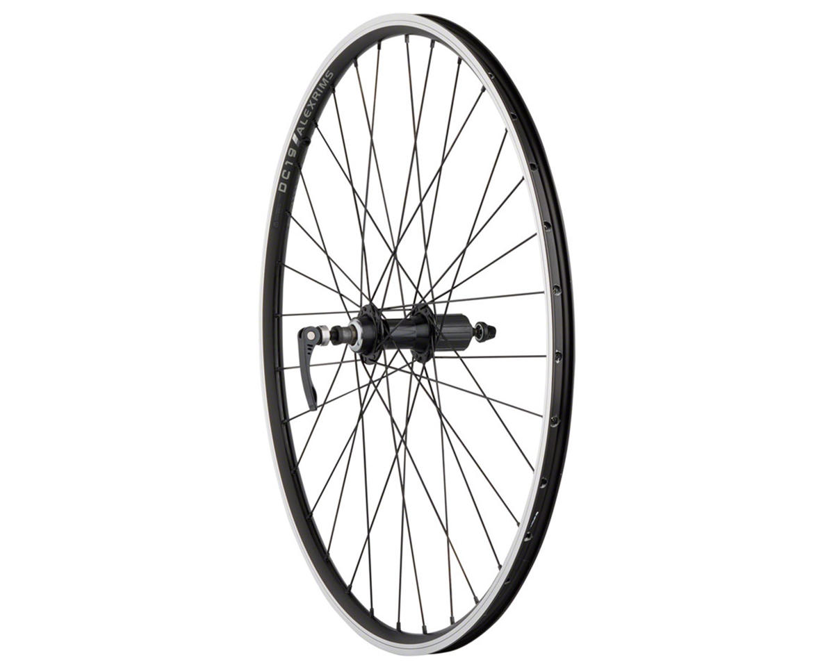 Quality Wheels Value Rim Brake Rear Wheel (Black) (Shimano HG) (QR x 135mm) (26″)