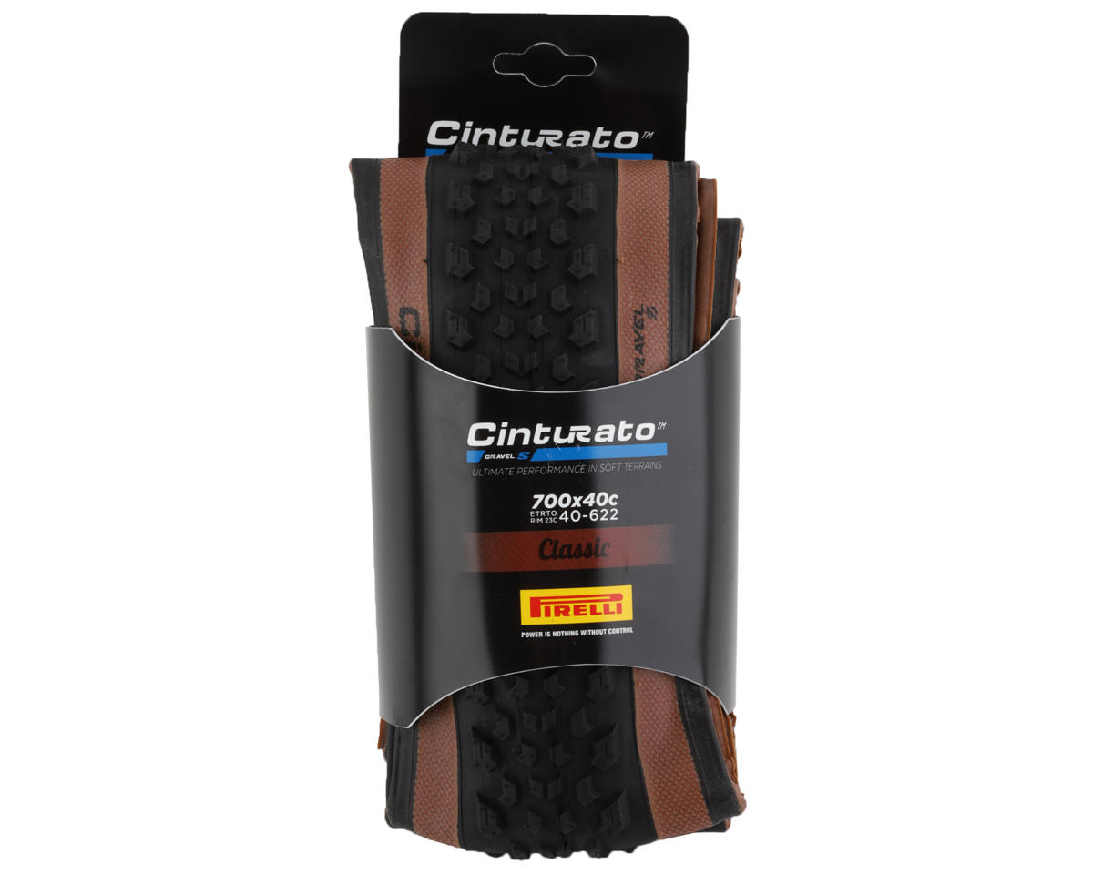 Pirelli Cinturato Gravel S Tubeless Tire (Tan Wall) (700c) (40mm) (SpeedGrip/TechWALL)