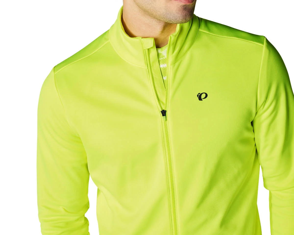 Pearl iZUMi Quest Thermal Long Sleeve Jersey (Screaming Yellow/Dark Shadow) (L)
