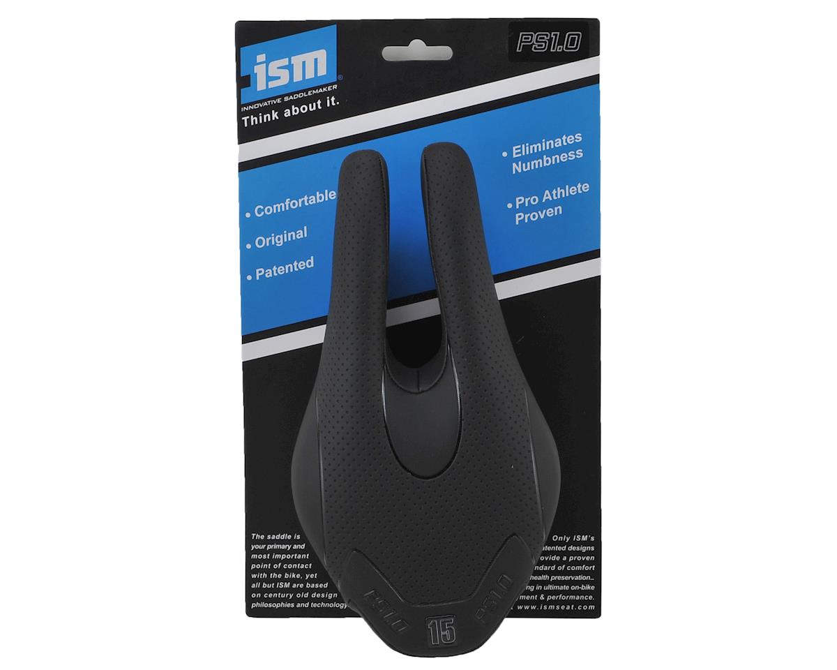 ISM PS 1.0 TT Saddle (Black) (CrN/Ti Alloy Rails) (130mm)